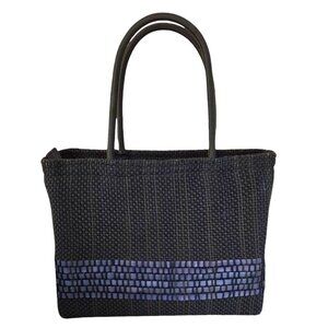The Sak Black and Purple Tote Bag